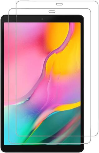 VIESUP Screen Protector for Galaxy Tab A 10.1 (2019) 10.1", [2-Pack] 9H Hardness HD Tempered Glass Screen Protector for Samsung Galaxy Tab A 10.1 (2019) SM-T515 SM-T510 (10.1 Inch) in Saudi Arabia