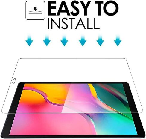VIESUP Screen Protector for Galaxy Tab A 10.1 (2019) 10.1", [2-Pack] 9H Hardness HD Tempered Glass Screen Protector for Samsung Galaxy Tab A 10.1 (2019) SM-T515 SM-T510 (10.1 Inch) in Saudi Arabia