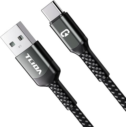 USB C إلى USB-A كابل شحن سريع لنقل البيانات لسلك الشاحن، نايلون مضفر من النوع C لشحن iPhone 15/15 Pro Max، Samsung Galaxy، iPad Pro، الأجهزة اللوحية، أجهزة الكمبيوتر المحمولة، بنك الطاقة، 3.3 قدم in Saudi Arabia