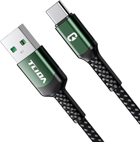 USB C إلى USB-A كابل شحن سريع لنقل البيانات لسلك الشاحن، نايلون مضفر من النوع C لشحن iPhone 15/15 Pro Max، Samsung Galaxy، iPad Pro، الأجهزة اللوحية، أجهزة الكمبيوتر المحمولة، بنك الطاقة، 3.3 قدم in Saudi Arabia