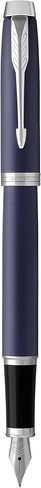 PARKER IM Fountain Pen, Premium Warm Silver, Fine Nib with Blue Ink Refill (1931684) in Saudi Arabia