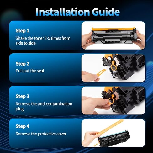 138A (مع رقاقة) خرطوشة حبر سوداء بديلة لخراطيش الحبر HP 138A W1380A 138X W1380X لطابعة HP Laser Jet Pro 3001dw 3001dn 3101fdw 3101fdn (عبوتان) in Kuwait