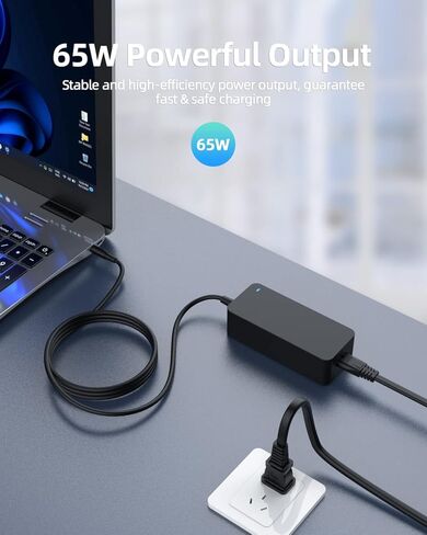 محول شاحن تيار متردد 65 وات 45 وات متوافق مع Dell Inspiron 3525 5420 5620 5625، Vostro 3420 3425 3520 3525 5620 5625، OptiPlex 3000 Thin Client سلك إمداد الطاقة للكمبيوتر المحمول in Saudi Arabia