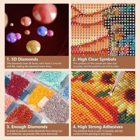 SJUTOUCI Diamond Art Painting Kits for Adults, Bee Diamond Art Kits for Beginner 5D DIY Flower Diamond Dots Bead Art, Full Round Drill Gem Art Craft Wall Decor Gift 12x12 inch in Saudi Arabia