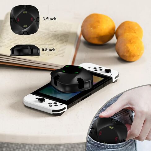 قاعدة شحن وحدة تحكم VR&AR لجهاز Nintendo Switch Joycon، شاحن وحدة تحكم 4 في 1 متوافق مع Joy Con لجهاز Nintendo Switch & Switch OLED، مع مؤشر LED وكابل شحن in Saudi Arabia