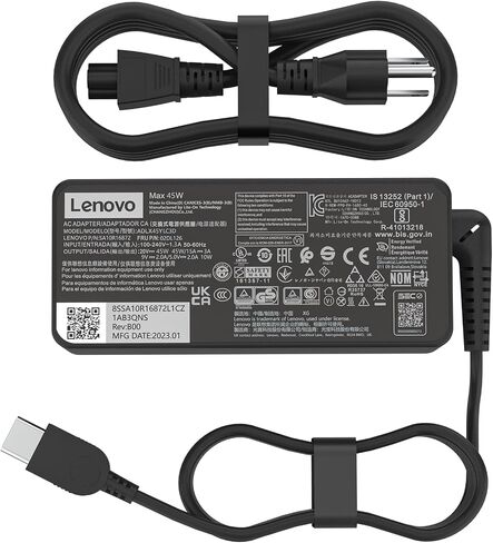 45w 20V 2.25A Type C USB C ADLX45YLC2D Ac Charger fit for Lenovo Chromebook C330 300e 100e 500e N23 Yoga, T480 T480s T580 Series Laptop Power Adapter Cord in Saudi Arabia