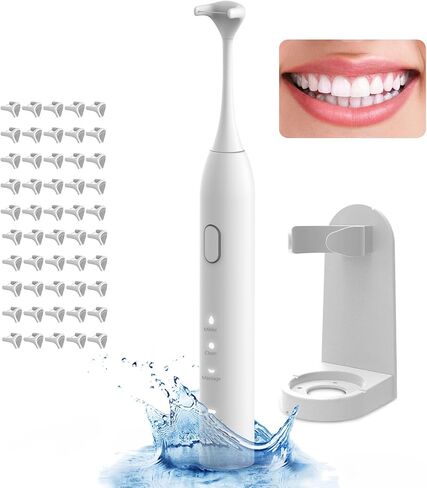 Voraiya® Advanced Electric Flosser Dental Floss | Gum Stimulator | Tongue Scraper | Rechargable Power Flosser for Teeth Cleaning | Effective Plaque Removal for Adults & Kids (50 Floss Heads) in Saudi Arabia