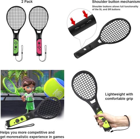 مجموعة الملحقات الرياضية من إرمورجين سويتش، مجموعة 9 في 1 للتبديل والتبديل OLED، ومقبض Joycon للألعاب الرياضية، وأشرطة الساق وحزام المعصم، ومضارب كرة الريشة، ونادي الجولف وجهاز التحكم بالسيف in Kuwait