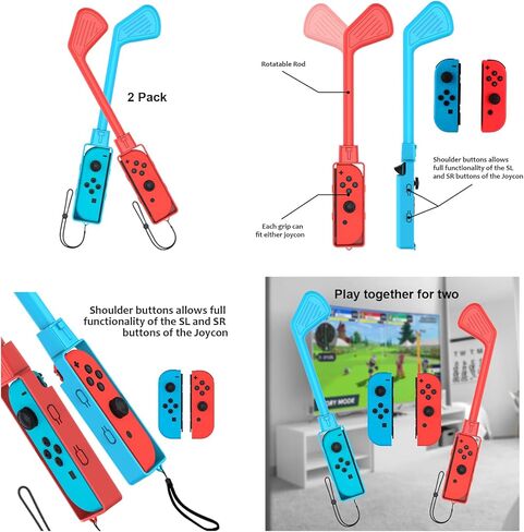 مجموعة الملحقات الرياضية من إرمورجين سويتش، مجموعة 9 في 1 للتبديل والتبديل OLED، ومقبض Joycon للألعاب الرياضية، وأشرطة الساق وحزام المعصم، ومضارب كرة الريشة، ونادي الجولف وجهاز التحكم بالسيف in Kuwait