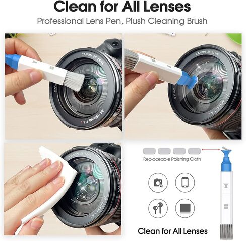 21-in-1 Keyboard Cleaning Kit, Upgraded Electronic Cleaner Kit with Mini Vacuum for Laptop, iPad, iPhone, Camera, Earbud, All-in-one Multifunctional Computer Screen Cleaning Brush Tools in Saudi Arabia
