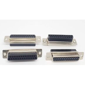 Pc Accessories - Connectors Pro 10-Pack DB25 Female D-Sub 25 Pins Crimp Type Connector, 10-PK (No Pin)