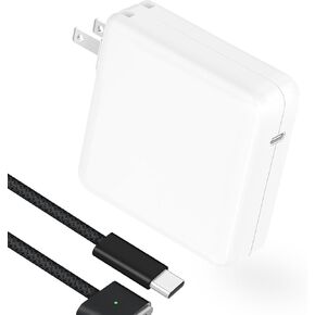 Charger for MacBook Pro 14 16 inch 2023 2022 2021 M3 M2 M1, 2022 2023 2024 MacBook Air 13 15 inch, 96W / 70W USB C Power Adapter, 6.6FT USB C to 3 Braided Cable LED, Original Quality (Black)