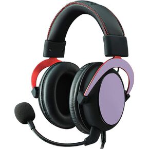 MightySkins Skin Compatible With Kingston HyperX Cloud II Gaming Headset - Solid Lavender | Protective, Durable, and Unique Vinyl Decal wrap cover | Easy To Apply, Remove | Made in the USA