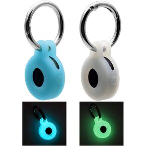 Case for Tile Sticker (2022) 2-Pack. Small Bluetooth Tracker Cover, Protective Holder for Remote Finder and Item Locator, Pets Dog Cat Collar Accessories Black+Black