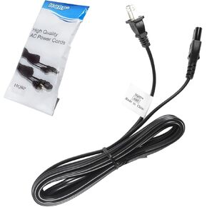HQRP 10ft AC Power Cord Compatible with LG UF6450 / UF6790 / UF6800 / 55UF6450 / 65UF6450 / 55UF6790 / 65UF6790 / 55UF6800 / 65UF6800 4K UHD Smart LED TV, Mains Cable
