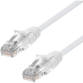 NavePoint Patch Cable, CAT5e, UTP, 24AWG/7 * 0.18 MM, 2 Ft, 10 Pack, White