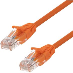 NavePoint Patch Cable, CAT5e, UTP, 24AWG/7 * 0.18 MM, 3 Ft, 10 Pack, Orange