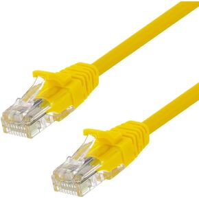 NavePoint Patch Cable, CAT5e, UTP, 24AWG/7 * 0.18 MM, 2 Ft, 10 Pack, Yellow