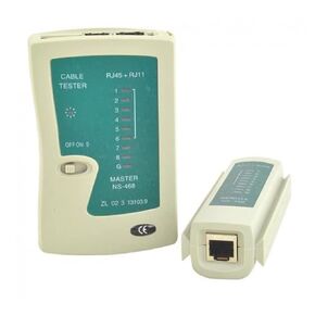 Cable Tester UTP, FTP, STP and Telephone Cables RJ12, RJ11. 9 Controls LED