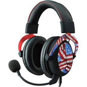 MightySkins Skin Compatible with Kingston HyperX Cloud II Gaming Headset - Flag Drips | Protective, Durable, and Unique Vinyl Decal wrap Cover | Easy to Apply, Remove | Made in The USA