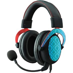 MightySkins Skin Compatible with Kingston HyperX Cloud II Gaming Headset - Blue Vintage | Protective, Durable, and Unique Vinyl Decal wrap Cover | Easy to Apply, Remove | Made in The USA