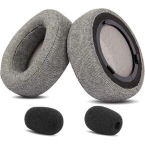 Upgrade Virtuoso XT Earpads Ear Cushion Replacement Compatible with Corsair Virtuoso RGB Wireless SE/Virtuoso XT Gaming Headset Thicker Earpad (Light Gray)