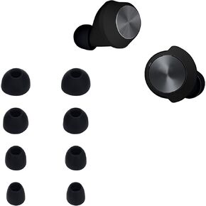 kwmobile 8X Replacement Ear Tips Compatible with Beoplay B&O EQ / H3 / H5 / E4 / E6 / E8 - Set of Silicone Eartips for Earbuds Headphones