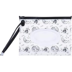 HomeSoGood Wet Wipes Bag Portable Wipes Container Reusable with Snap Strap EVA Cleaning Wipes Case 1PC