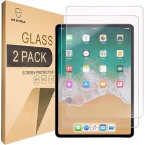Mr.Shield [2-PACK] Designed For iPad Pro 11 (2018) [Tempered Glass] Screen Protector [0.3mm Ultra Thin 9H Hardness 2.5D Round Edge] with Lifetime Replacement