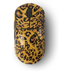 MightySkins Carbon Fiber Skin Compatible with Logitech G Pro Wireless Gaming Mouse - Cheetah Girl | Protective, Durable Textured Carbon Fiber Finish | Easy to Apply