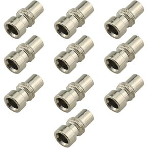 10PCS Silver UHF PL259 Solder Connector Plug UHF Connector with Reducer for RG59