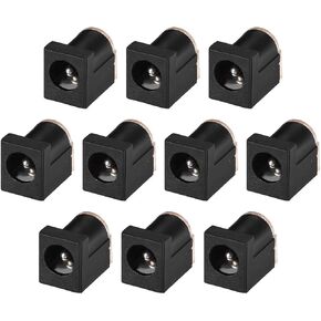 uxcell DC-012 5.5mmx2.1mm DC Power Jack Socket 3 Pin Female Panel Mount Connector 10pcs