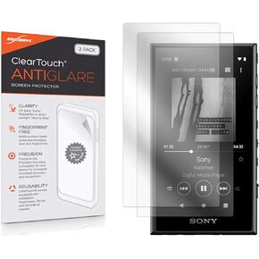 BoxWave Screen Protector Compatible with Sony NW-A105 - ClearTouch Anti-Glare (2-Pack), Anti-Fingerprint Matte Film Skin for Sony NW-A105, Sony NW-A105, NW-A100TPS | Walkman NW-A105