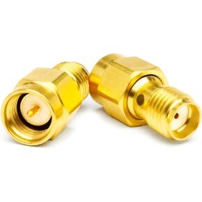 TOJOIN 2PCS SMA Female to N Type Male RF Coaxial Adapter Connector 6GHZ 50 Ohm for RF Cable, Coupler Antenna, Extension Cable, WiFi