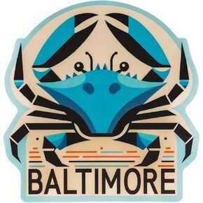 Vagabond Heart Baltimore Maryland Weatherproof Vinyl Sticker - Baltimore MD Souvenir Decal - Baltimore Sticker