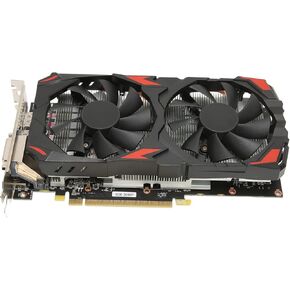 RX 580 Graphics Card, 8GB GDDR5 256bit Gaming Graphics Card with DP HDMI DVI D Interface Support 8K 2 Cooling Fans 16 PCI Express 3.0 Gaming Graphics Card for Home Office