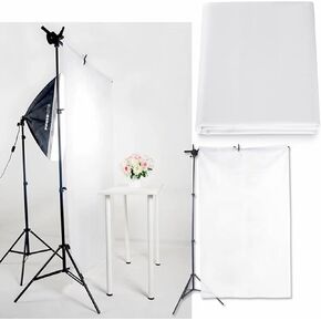 Light Diffuser 157 x 59 Inches/ 4 x1.5 M Photography Diffusion Fabric, Nylon Light Modifier Cloth for Lighting Softbox, and Light Box Tents, Panel