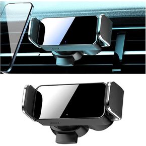 Car Electric Induction Mobile Phone Holder, 360° Degree Cell Phone Mount for Air Vent or Dashboard, Auto Interior Smartphone Stand Bracket Universal for iPhone, Samsung, and More (For Air Vent)