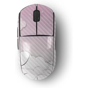 MightySkins Carbon Fiber Skin Compatible with Logitech G Pro Wireless Gaming Mouse - Baby Clouds | Protective, Durable Textured Carbon Fiber Finish | Easy to Apply