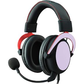 MightySkins Skin Compatible With Kingston HyperX Cloud II Gaming Headset - Solid Lilac | Protective, Durable, and Unique Vinyl Decal wrap cover | Easy To Apply, Remove | Made in the USA