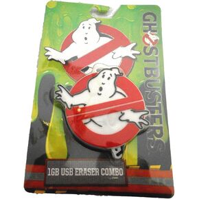 Ghostbusters 2016 Logo Movie/TV Theme 1GB USB Drive & Eraser Combo