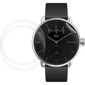 kwmobile Screen Protectors Compatible with Withings Scanwatch 38mm - Set of 3X Clear TPU Films - Transparent
