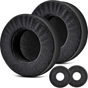 Replacement Earpads for K701, K702, Q701, Q702, K601, K612, K712 Headphones by TRANSTEK I Thicker Memory Foam and Deeper Inner Hole (Hybrid Velour)