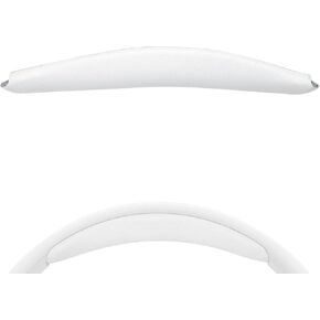 Geekria Protein Leather Headband Pad Compatible with JBL Tune 700BT, TUNE700BT, Tune 700 BT, Headphones Replacement Band, Headset Head Top Cushion Cover Repair Part (White)