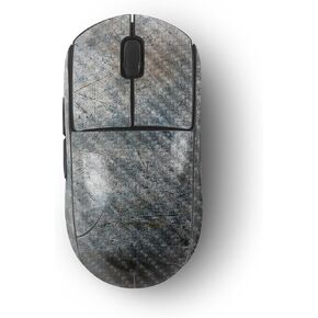 MightySkins Carbon Fiber Skin Compatible with Logitech G Pro Wireless Gaming Mouse - Shadow Concrete | Protective, Durable Textured Carbon Fiber Finish | Easy to Apply