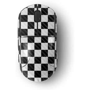 MightySkins Carbon Fiber Skin Compatible with Logitech G Pro Wireless Gaming Mouse - Check | Protective, Durable Textured Carbon Fiber Finish | Easy to Apply, Remove, and Change Styles