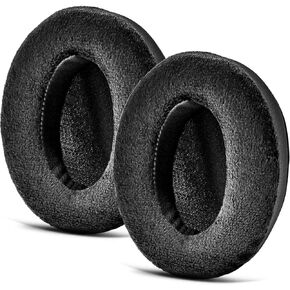 Replacement Earpads for HD650, HD660 S, HD600, HD6XX, HD58X, HD580, HD565, HD545, HD535 Headphones by TRANSTEK - Deeper Inner Hole I Noise Isolation Memory Foam (Hybrid Velour)