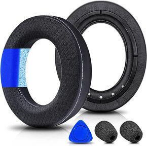 HS70 Pro Thicker Upgrade Cooling Gel Earpads - Compatible with HS50 Pro HS60 Pro HS70 I Replacement Ear Cushion Cup with Microphone Foam and Installation Tool (Breathable Mesh)