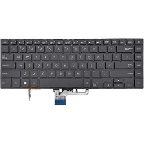 ANTWELON لوحة مفاتيح بديلة للكمبيوتر المحمول بإضاءة خلفية لجهاز Asus ZenBook Pro UX550VD UX550VE UX550GD UX550GE UX580GD UX580G الخلفية تخطيط الولايات المتحدة in Kuwait