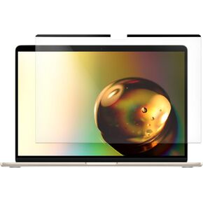 kwmobile Screen Protector Compatible with Apple Macbook Air 15 2023 M2 (A2941) - Screen Protector Matte Anti-Glare Magnetic Film for Laptop